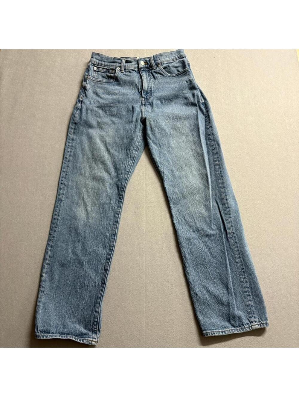 Madewell The 90s Straight Jeans Womens Size 28 Medium Wash Blue Denim